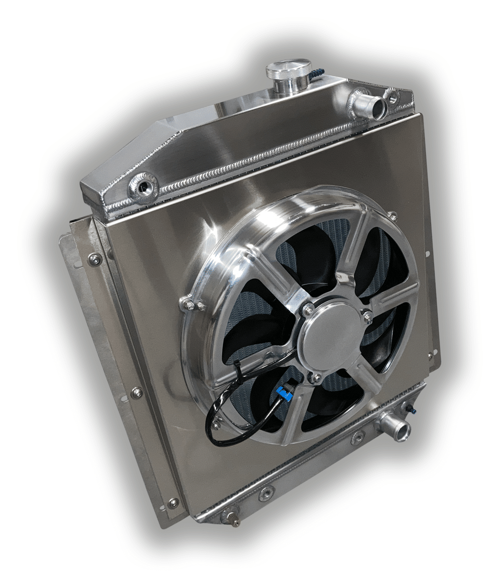 1949 – 1954 GMC Truck LSX Conversion Aluminum Radiator – 16″ HPX Fan