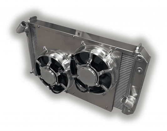 Corvette 1969 – 1972 Big Block Aluminum Radiator – Dual HPX Fans