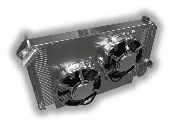Corvette 1969 – 1972 Big Block Aluminum Radiator – Dual HPX Fans