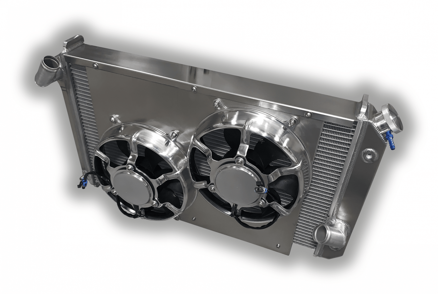 Corvette 1973 – 1976 Aluminum Radiator – Dual HPX Fans