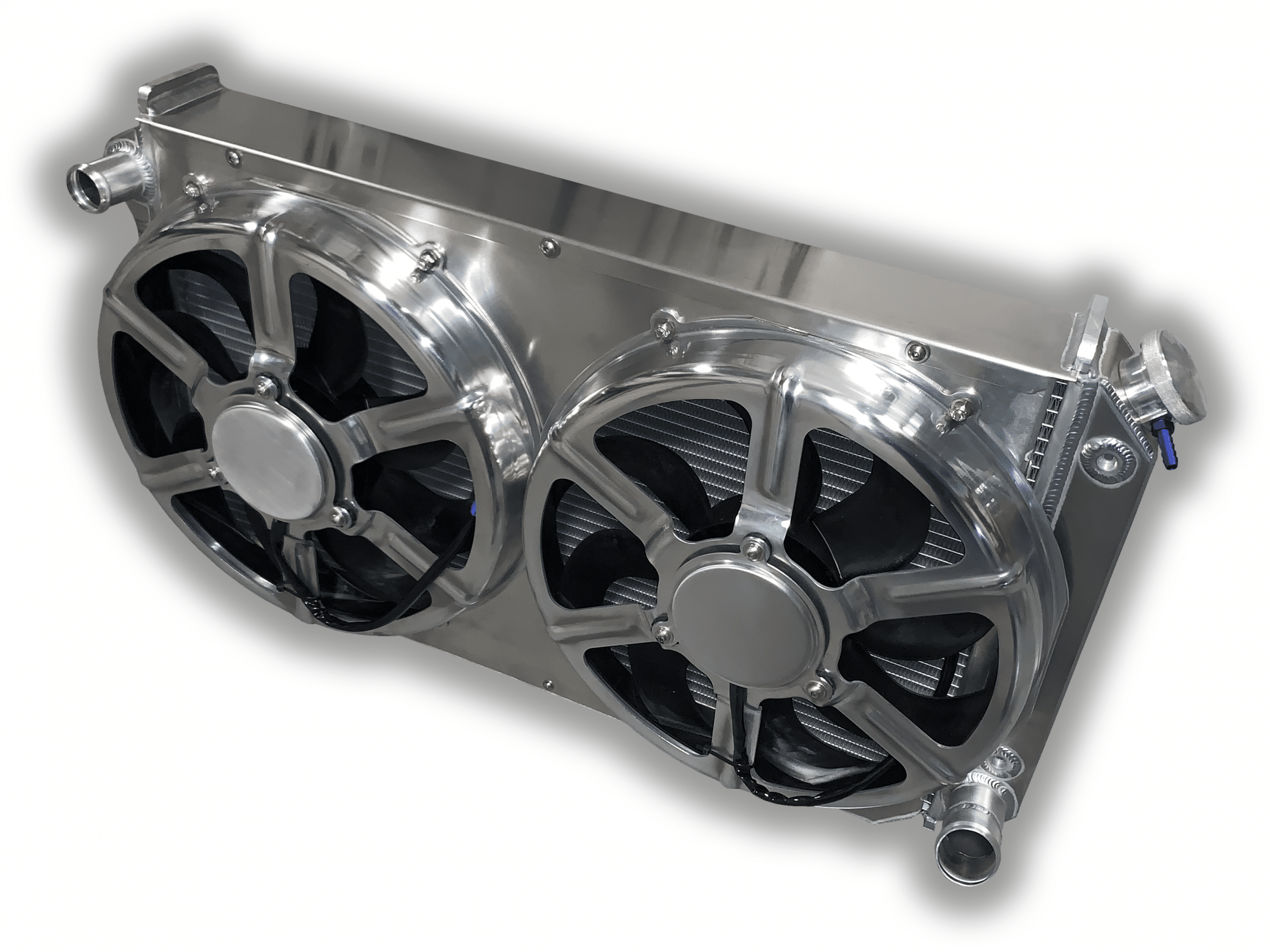 1967 – 1972 Chevy Pickup 1000 Horsepower Radiator – Dual 16″ HPX Fans