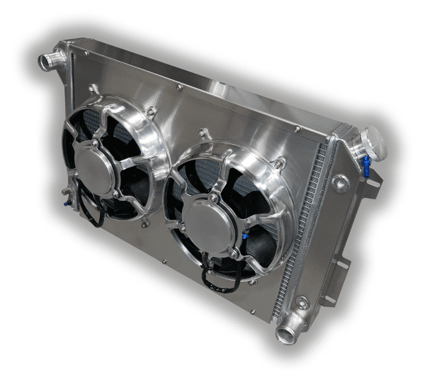 1967 - 1969 Firebird Aluminum Radiator With Dual Fans And Aluminum Shroud