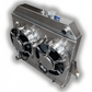 2004 – 2012 Chevy Colorado – GMC Canyon – H3 Hummer Aluminum Radiator – Dual HPX Fans
