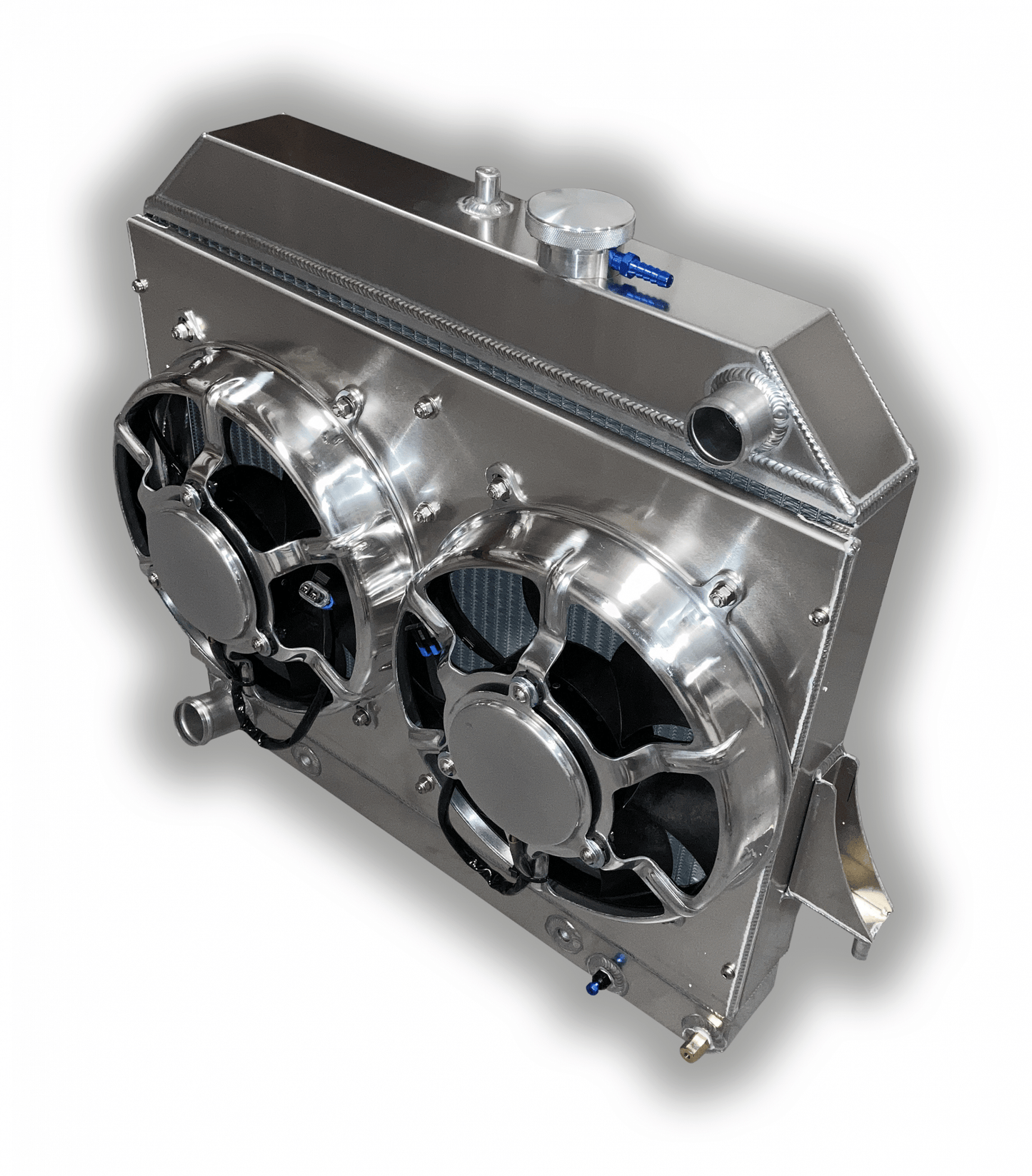 2004 – 2012 Chevy Colorado – GMC Canyon – H3 Hummer Aluminum Radiator – Dual HPX Fans