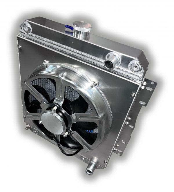 1958 Impala LSX Conversion Radiator – 16″ 3300 CFM HPX Aluminum Fan