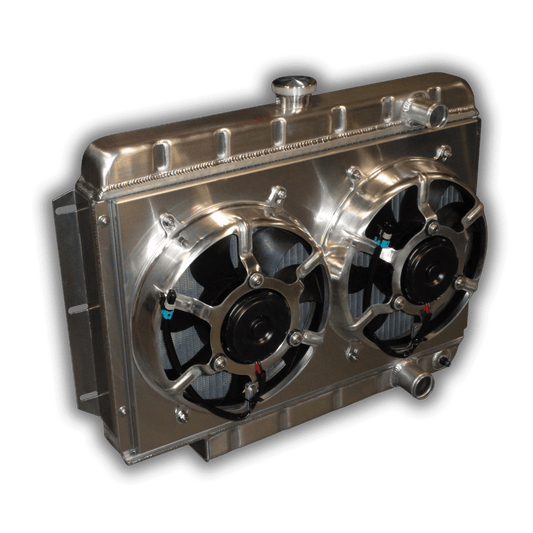 1959 – 1968 Impala Aluminum Radiator – Classic Look – Dual HPX-11" Fans