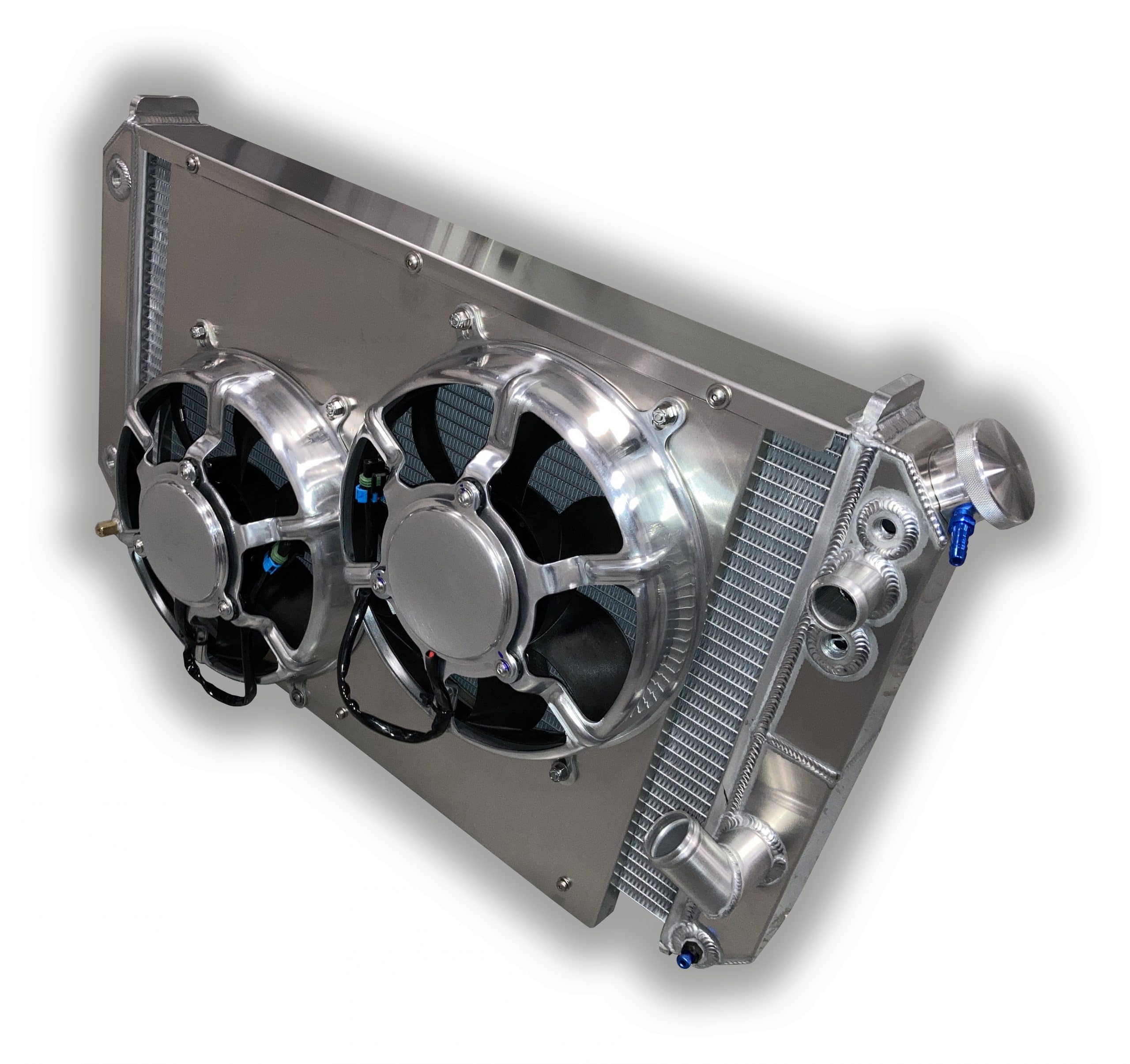 Corvette 1969 – 1976 LSX Conversion Aluminum Radiator – Dual HPX Fans ...