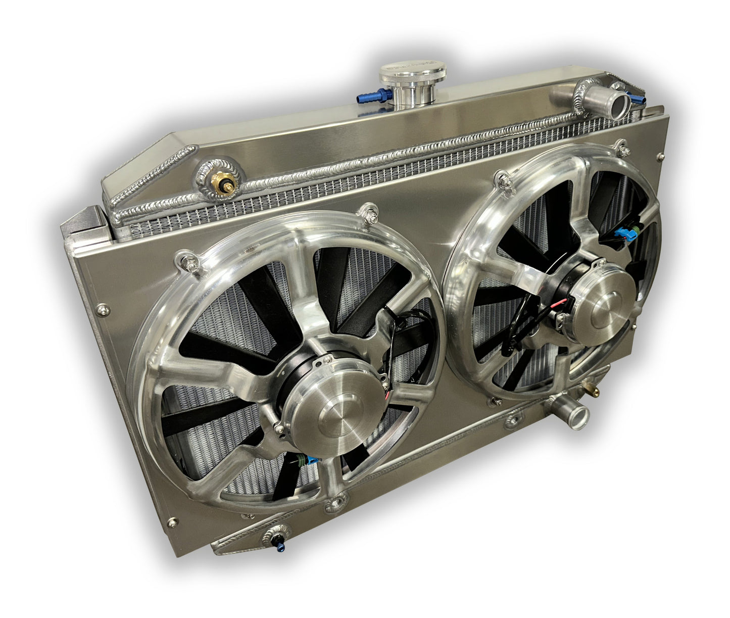 1966 – 1967 Chevelle LSX LTX Conversion Radiator – High Horsepower - Dual 13 HPX Fans (Copy)