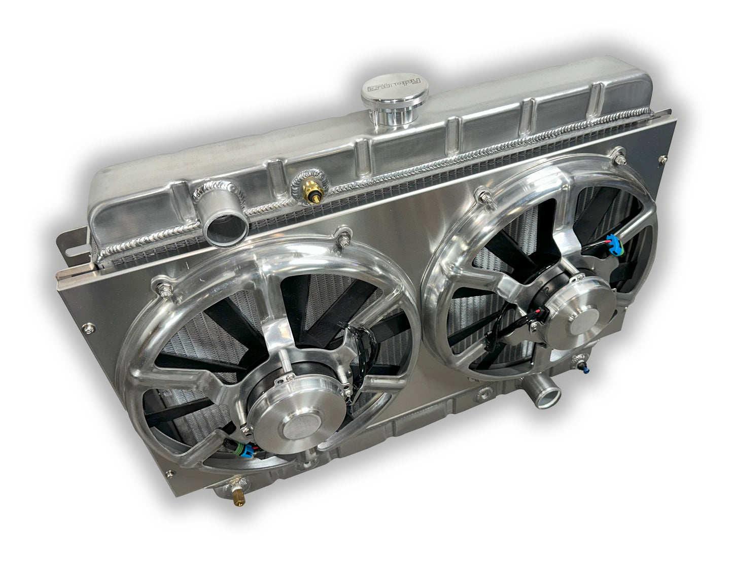 1959 – 1968 Impala – HIGH Horsepower Aluminum Radiator – Classic Look - Dual 13-HP Fans