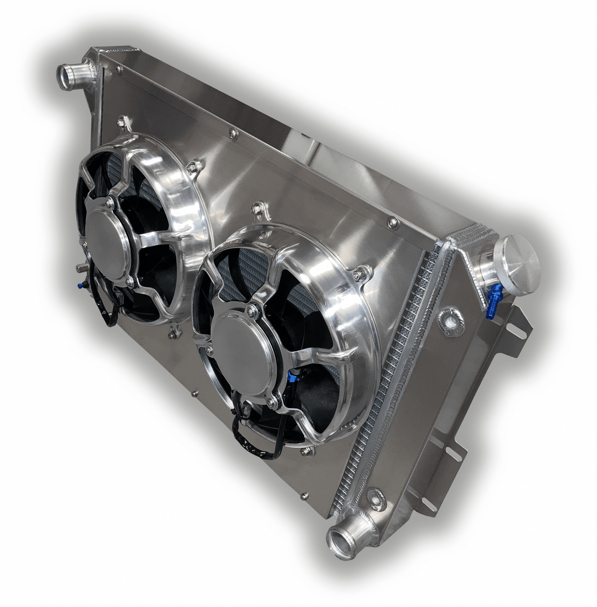 1967 – 1969 Camaro Aluminum Radiator – Dual Fans – 1-1/4″ Tubes ...