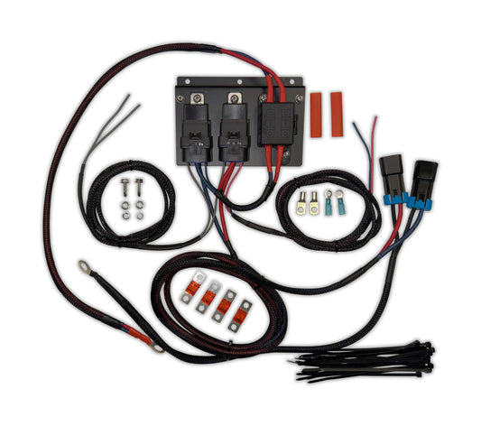 Heavy Duty - Dual Fan Harness Kit With 80A Sealed Relays