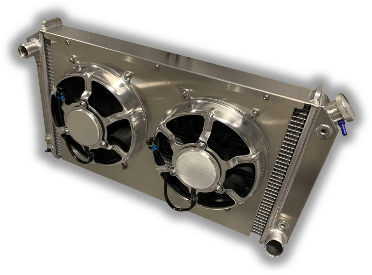 Entropy Radiator Fitment 1967 – 1972 Chevy Pickup Aluminum Radiator – Dual HPX Fans – Entropy ...